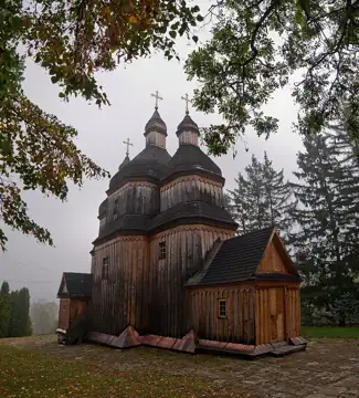 Михайлівська церква (Зіньків) — загальний вигляд, Зіньків
