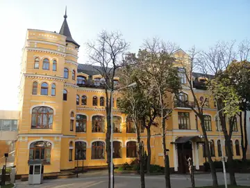 Будинок безкоштовної лікарні І. Б. та В. В. Бабушкіних — загальний вигляд, Київ