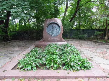Могила письменника В. Г. Короленка — загальний вигляд, Полтава