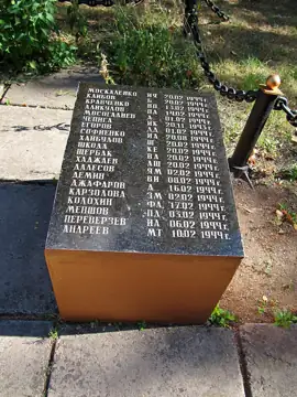 Братська могила радянських воїнів, які загинули під час звільнення с. Новопілля у жовтні 1943 року — 20 лютого 1944 року. Пох