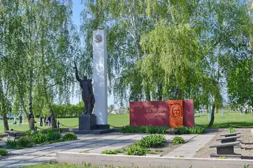 Пам'ятник воїнам-односельцям, які загинули в роки Великої Вітчизняної війни — Плоське. Братська могила воїнів Радянської Армі