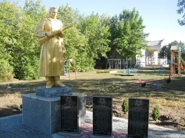Пам'ятник загиблим воїнам-односельцям — Пам'ятник загиблим воїнам односельцям с. Зразкове Більмацький район, Зразкове