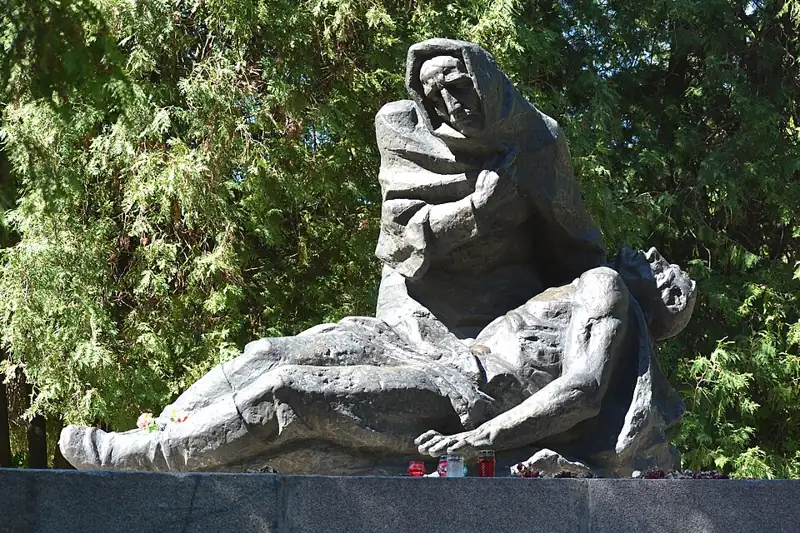 Воїнське кладовище. Братські могили радянських воїнів (поховано 48 воїнів). Братські могили радянських партиза, фото 3