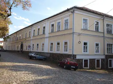 Будівля чоловічої греко-католицької семінарії, в якій викладав А. Волошин та вчився І. Мондок — загальний вигляд, Ужгород