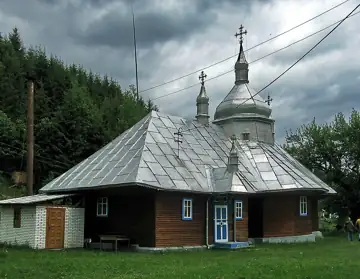 Церква (Різдва Богородиці) та дзвіниця — загальний вигляд, Селятин