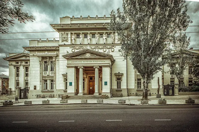 Міська публічна бібліотека, де у 1920—1937 роках працював О. М. Дерибас — одеський історик-краєзнавець, у 1924, фото 3