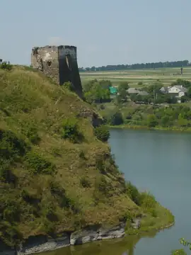 Жванецький замок — загальний вигляд, Жванець